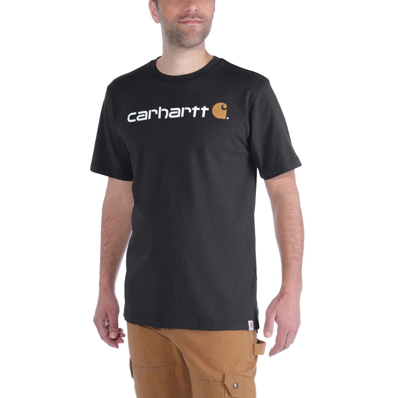 Load image into Gallery viewer, Carhartt Men&#39;s Logo Graphic T-shirt Black 103361-001
