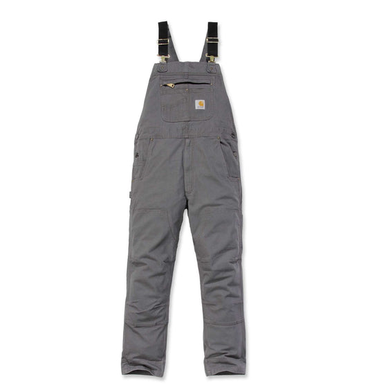 Carhartt Men's Rugged Flex Canvas Bib Overall Gravel 102987-039