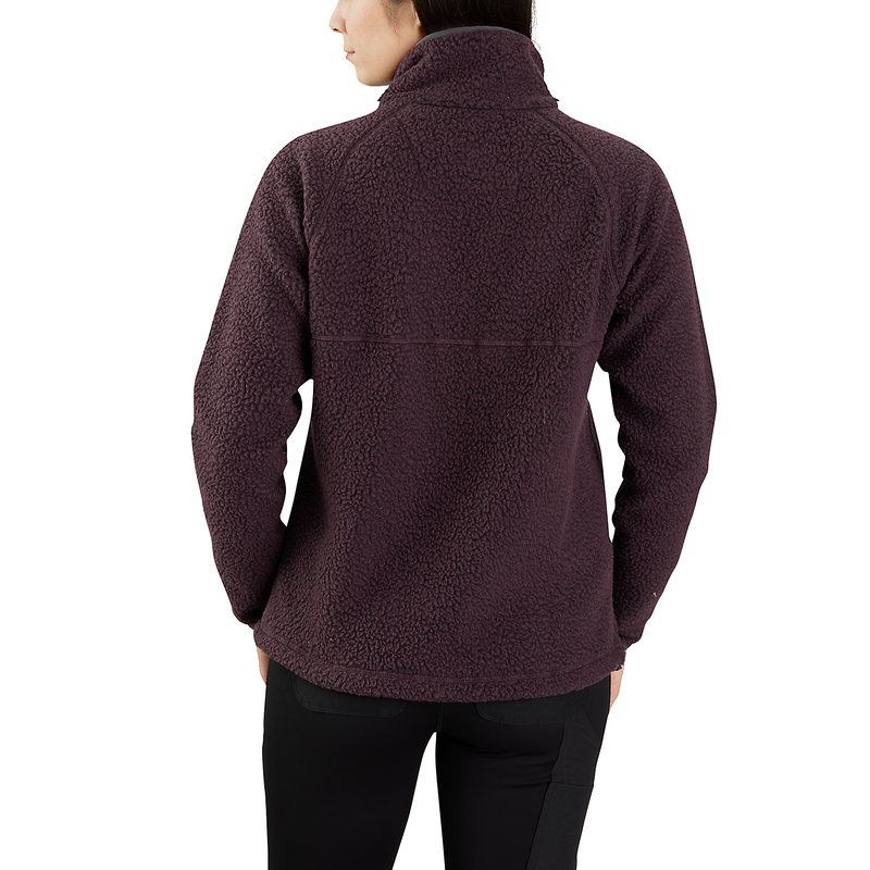 Load image into Gallery viewer, Carhartt Women&#39;s Fleece Pullover Relaxed Fit Blackberry Heather 104922-V27
