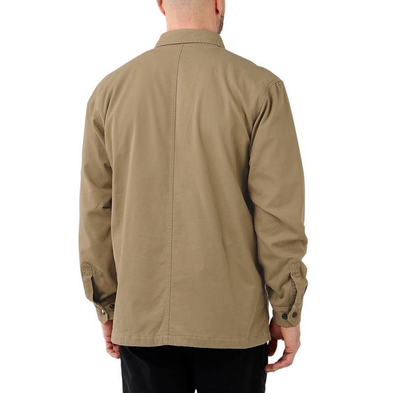 Load image into Gallery viewer, Carhartt Men&#39;s Rugged Flex Relaxed Fit Canvas Fleece-Lined Shirt Jacket Dark Khaki 105532-DKH
