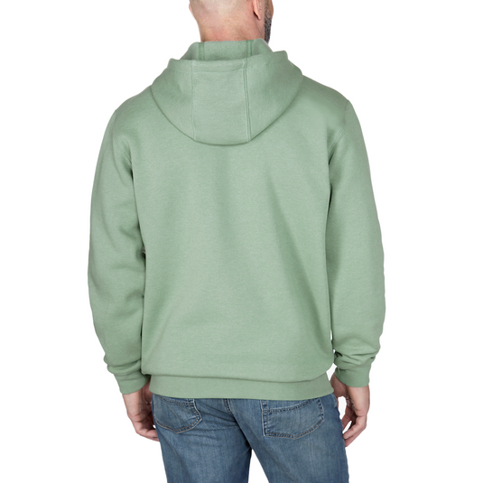 Carhartt Men's Logo Graphic Hoodie Loden Frost Heather 100074-GF6