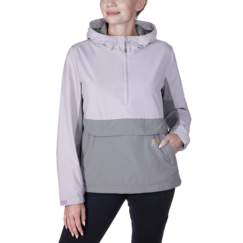 Load image into Gallery viewer, Carhartt Women&#39;s Rain Defender Packable Anorak Lilac Haze/Asphalt 105861-V70
