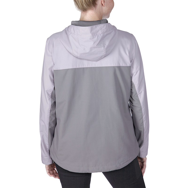 Load image into Gallery viewer, Carhartt Women&#39;s Rain Defender Packable Anorak Lilac Haze/Asphalt 105861-V70
