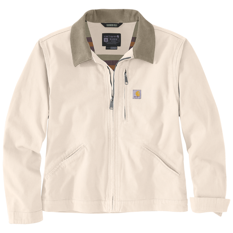 Load image into Gallery viewer, Carhartt Women&#39;s Rugged Flex Canvas Detroit Jacket Natural 106208-NAT
