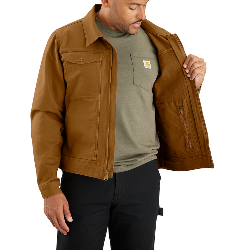 Load image into Gallery viewer, Carhartt Men&#39;s Rugged Flex Duck Jacket Carhartt Brown 105748-BRN
