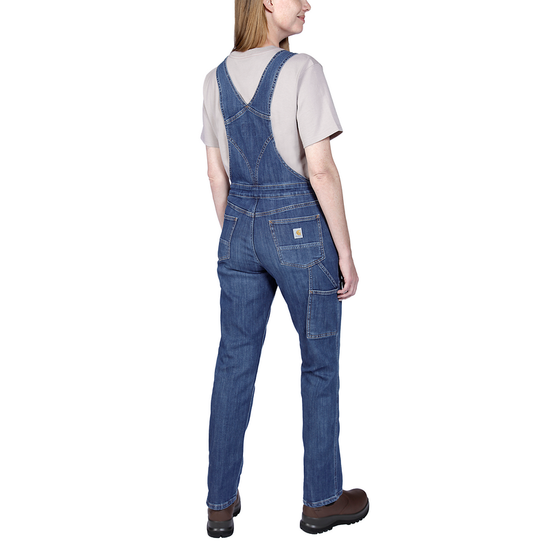 Load image into Gallery viewer, Carhartt Women&#39;s Rugged Flex Denim Bib Overall Arches 106002-HE4
