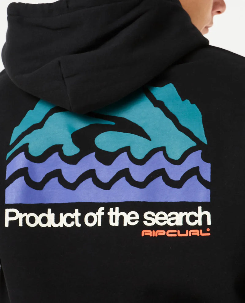 Load image into Gallery viewer, Rip Curl Men&#39;s Search Zip Through Hoodie Black 06PMFL-0090
