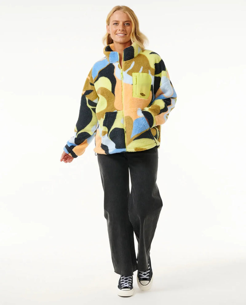 Load image into Gallery viewer, Rip Curl Women&#39;s High Tide Polar Fleece Black 06SWFL-0090
