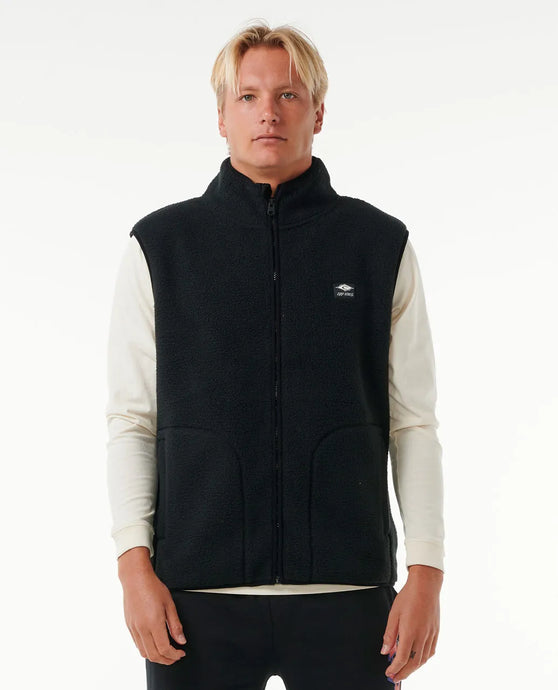 Rip Curl Men's Quest Polar Vest Black 06TMFL-0090