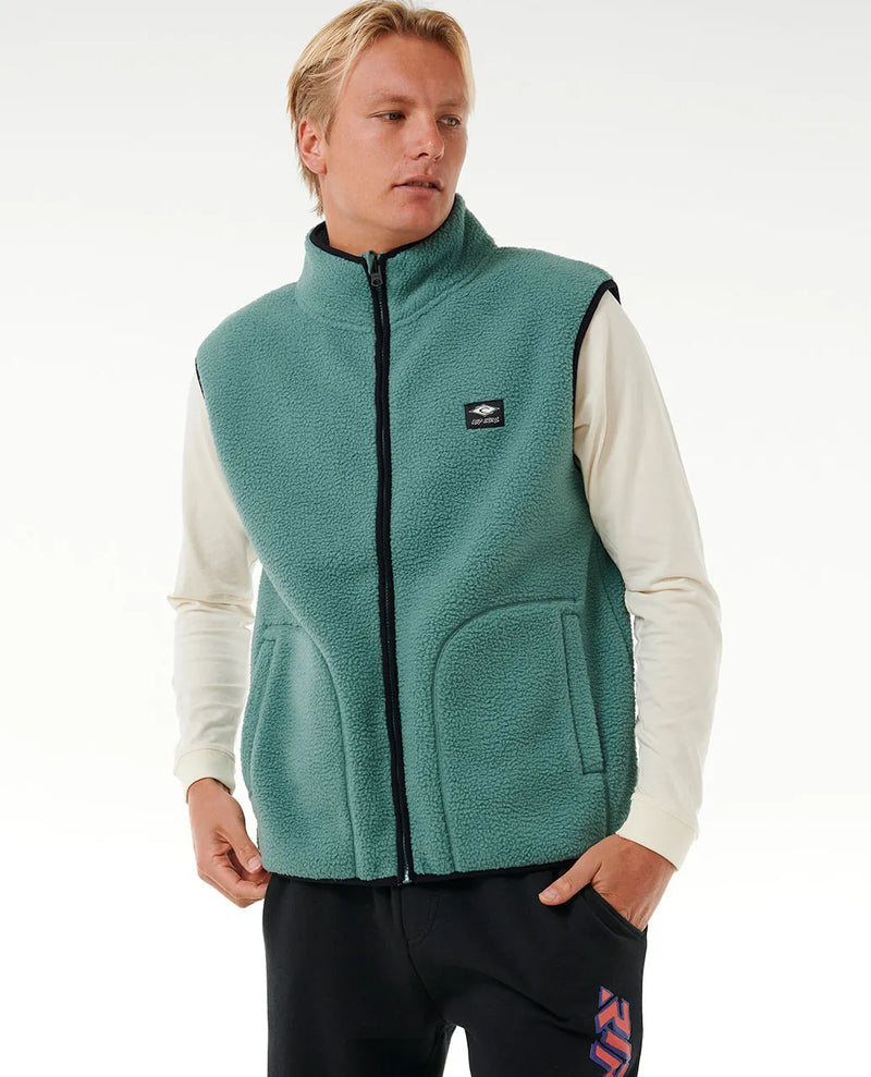 Load image into Gallery viewer, Rip Curl Men&#39;s Quest Polar Vest Blue Stone 06TMFL-8112
