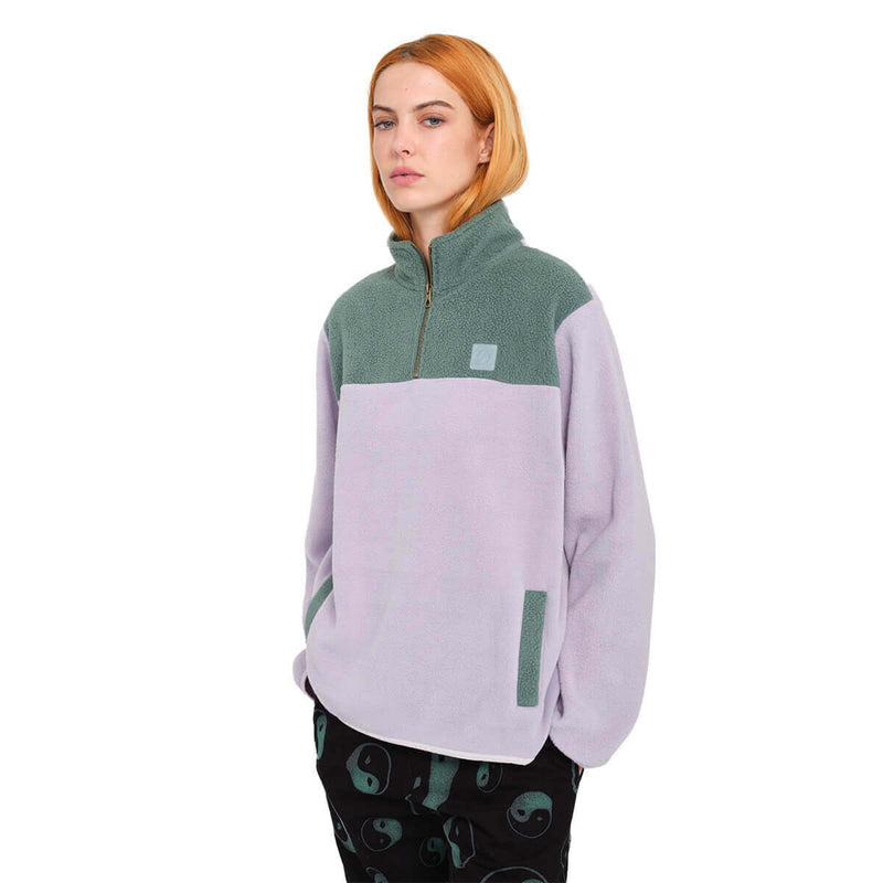 Load image into Gallery viewer, Volcom Women&#39;s Pheelin It  Mock Neck Fleece Lavander B4132203_LAV
