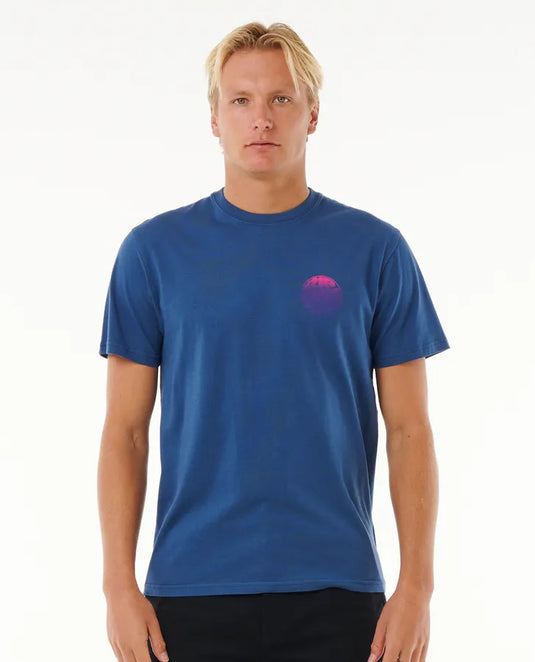 Rip Curl Men's Wetsuit Icon T-Shirt Washed Navy 0C8MTE-9741