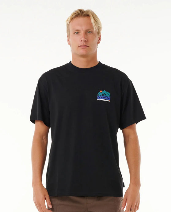 Rip Curl Men's VaporCool Search Trek T-Shirt Black 0K6MTE-0090