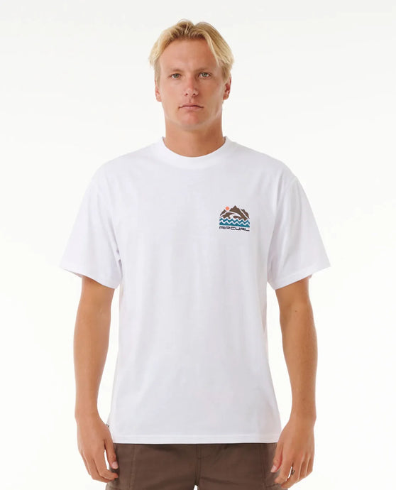 Rip Curl Men's VaporCool Search Trek T-Shirt White 0K6MTE-1000