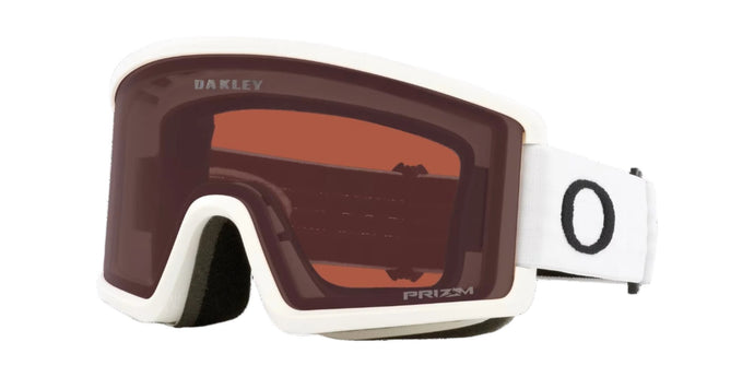 Oakley Unisex Target Line L Goggles Prizm Dark Grey/Matte White OO7120-21