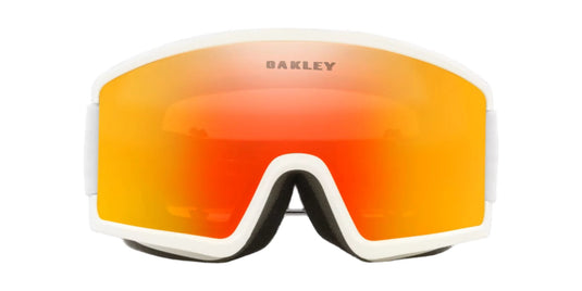 Oakley Unisex Target Line M Goggles Fire Iridium/Matte White OO7121-07