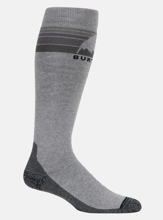 Burton Men's Burton Midweight Emblem Socks Gray Heather 10068111020