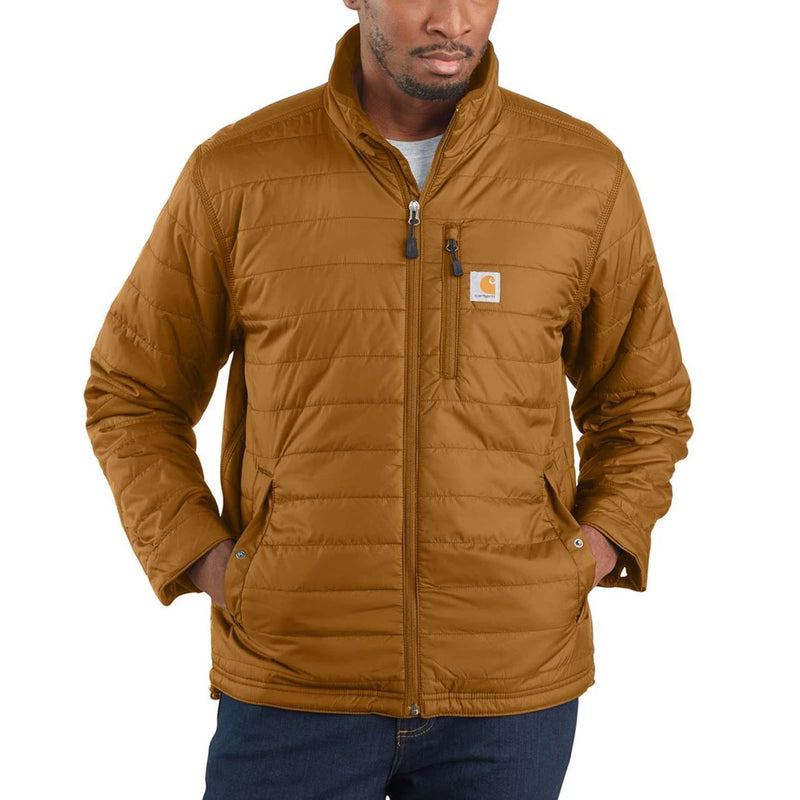 Load image into Gallery viewer, Carhartt Men&#39;s Rain Defender® Relaxed Fit Lightweight Insulated Jacket Brown 102208-BRN
