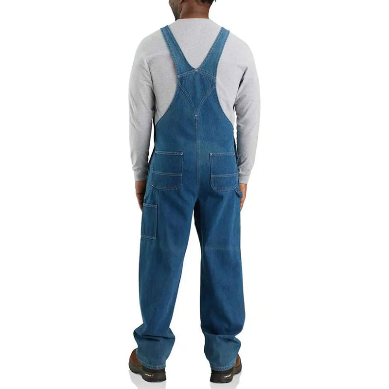 Load image into Gallery viewer, Carhartt Men&#39;s Loose Fit Denim Bib Overall Darkstone 104672-DST
