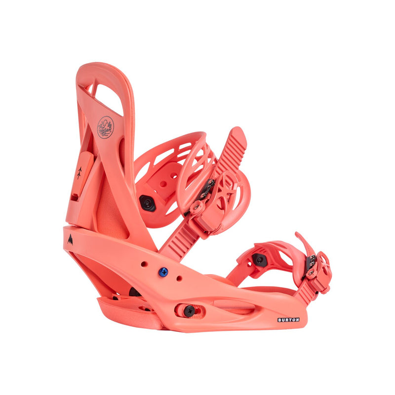 Load image into Gallery viewer, Burton Women&#39;s Citizen Re:Flex Snowboard Bindings Peach Echo 10540109650
