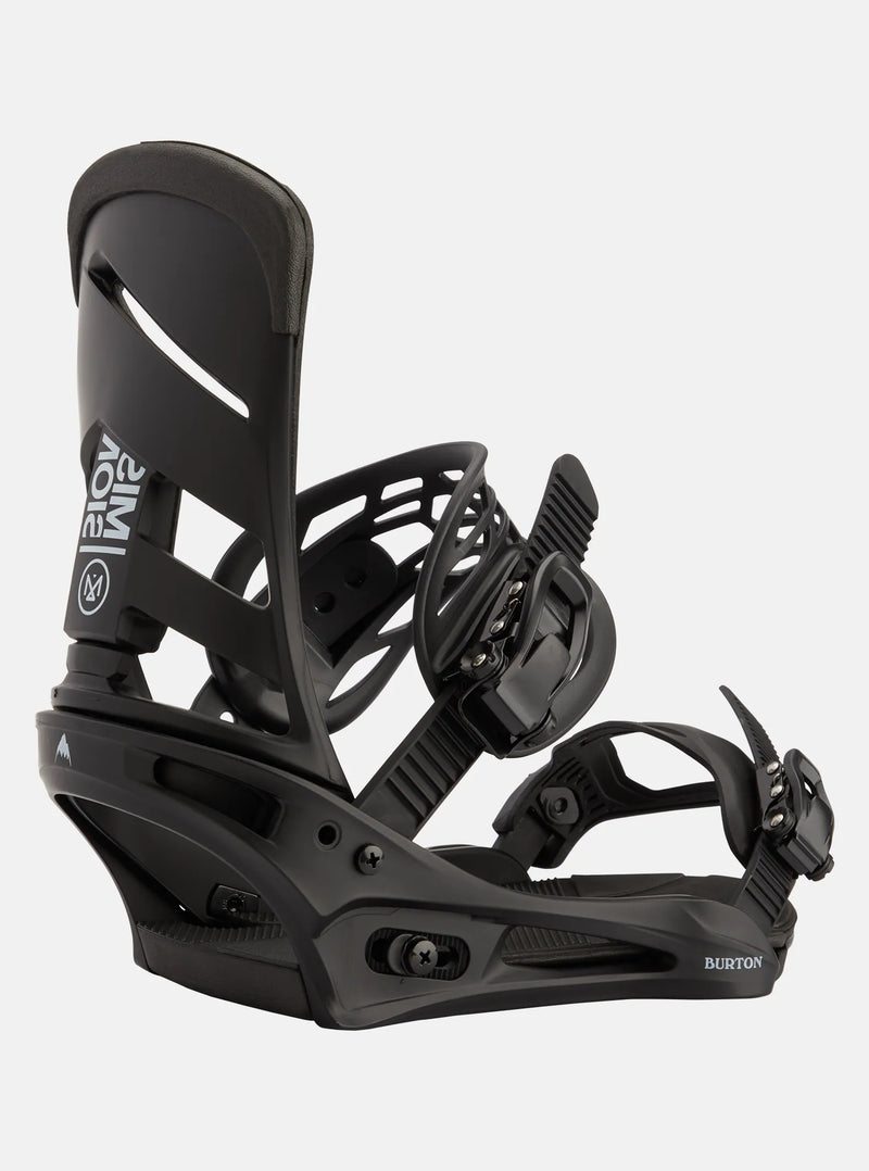 Load image into Gallery viewer, Burton Men&#39;s Mission Re:Flex Snowboard Bindings Black 10546107001
