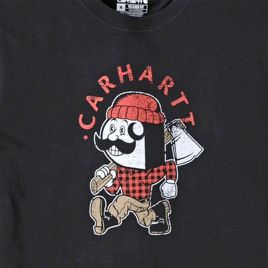 Carhartt Men's Lamber Jack Graphic T-shirt Black 106533-N04