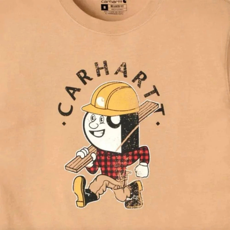 Load image into Gallery viewer, Carhartt Men&#39;s Carpenter Graphic T-shirt Hickory Nut Heather 106534-B87
