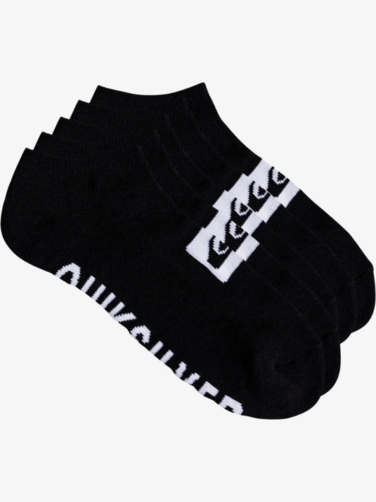 Quiksilver Men's 5 Ankle Pack Socks Black EQYAA04067-KVJ0