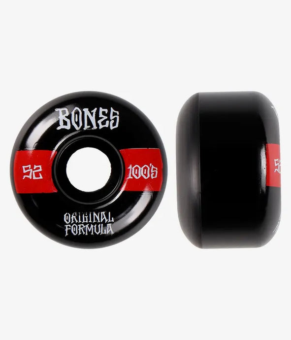 Bones 100 #14 52mm 100A (4 Pack) Wheels Black WSBABCM520014X4