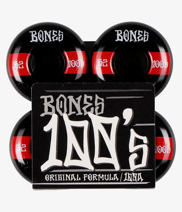 Load image into Gallery viewer, Bones 100 #14 52mm 100A (4 Pack) Wheels Black WSBABCM520014X4
