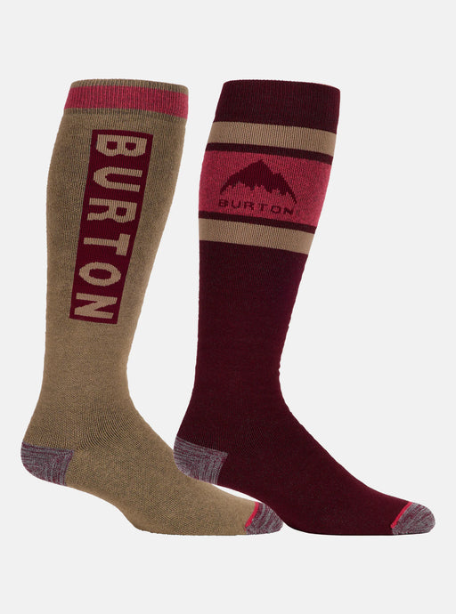 Burton Men's Weekend Midweight Socks(2 Pack) Deep Red 14926109600