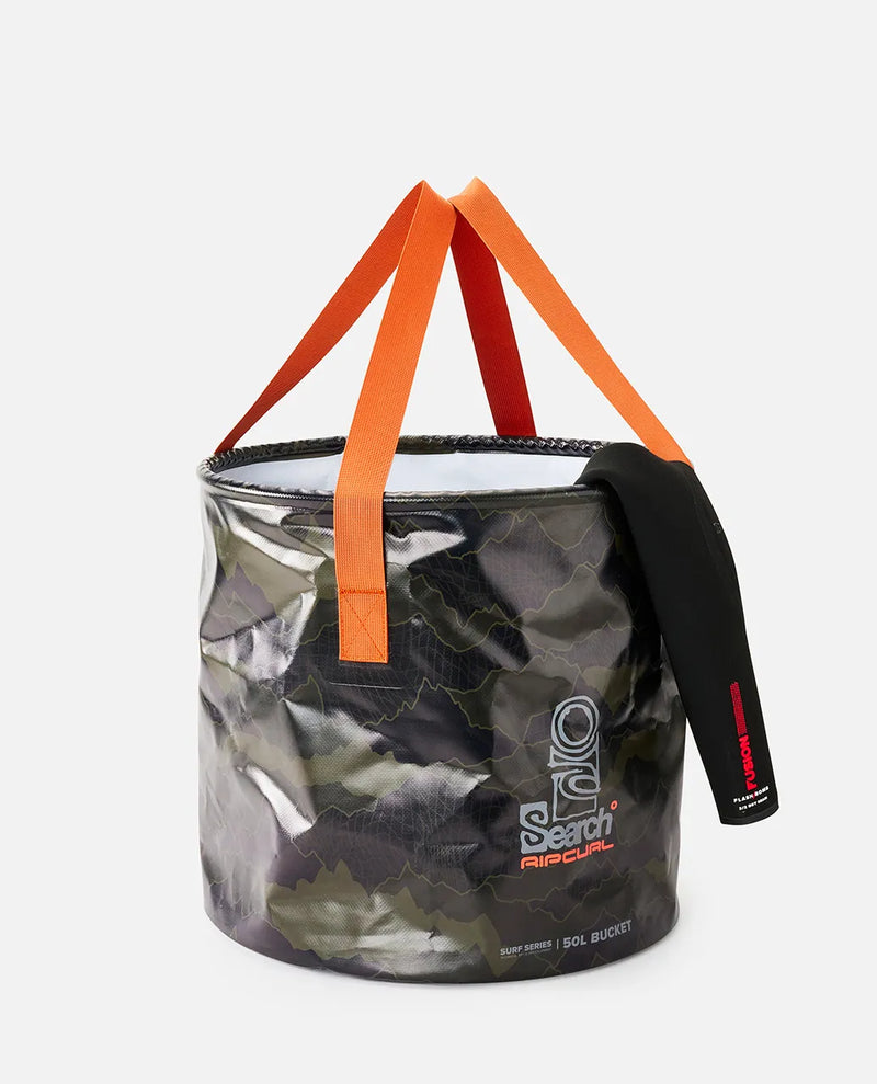 Load image into Gallery viewer, Rip Curl Unisex Surf Series 50L Bucket Black/Olive 14RMUT-6696
