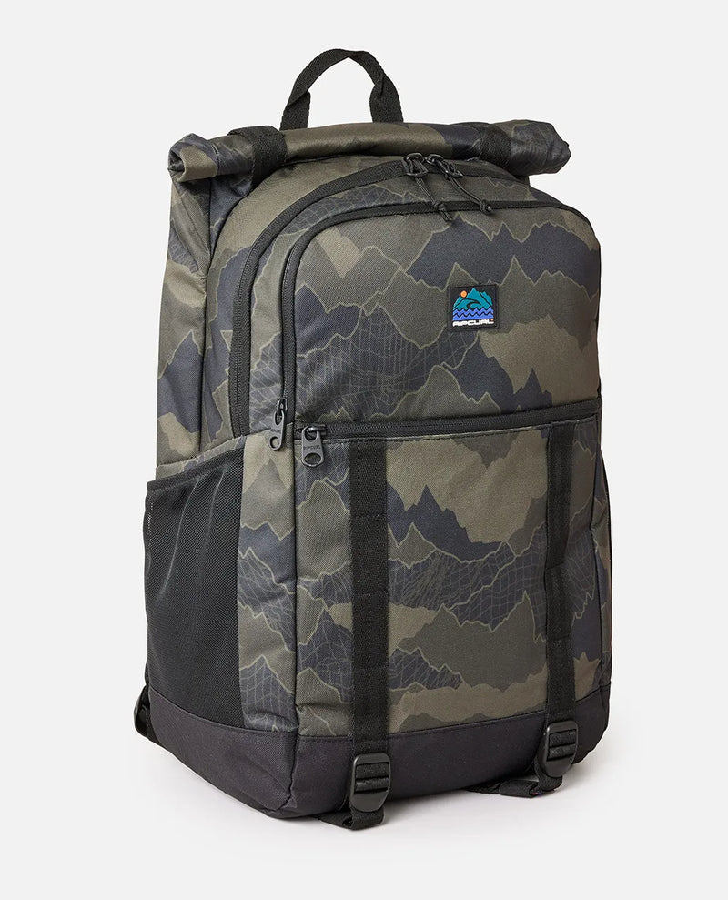 Load image into Gallery viewer, Rip Curl Men&#39;s Dawn Patrol 30L Search Backpack Black/Olive 159MBA-6696
