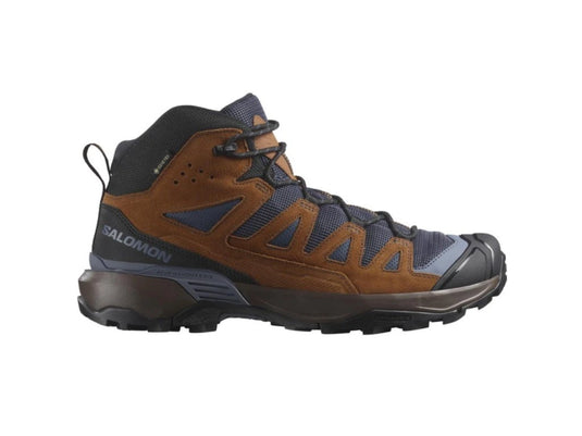 Salomon Men's X Ultra 360 LTR Mid Gore-Tex Trail Shoes Blue Nights/Caramel Cafe/Grisaille L47570700