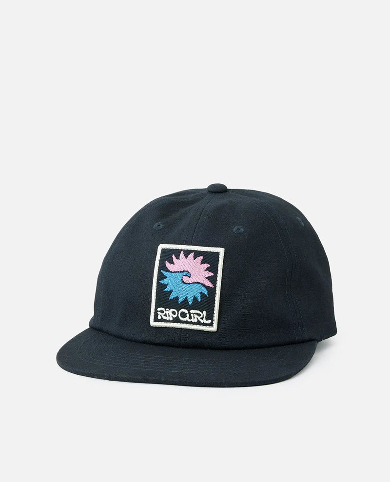 Load image into Gallery viewer, Rip Curl Men&#39;s Saltwater Culture Badge Adjustable Cap Black 1EYMHE-0090
