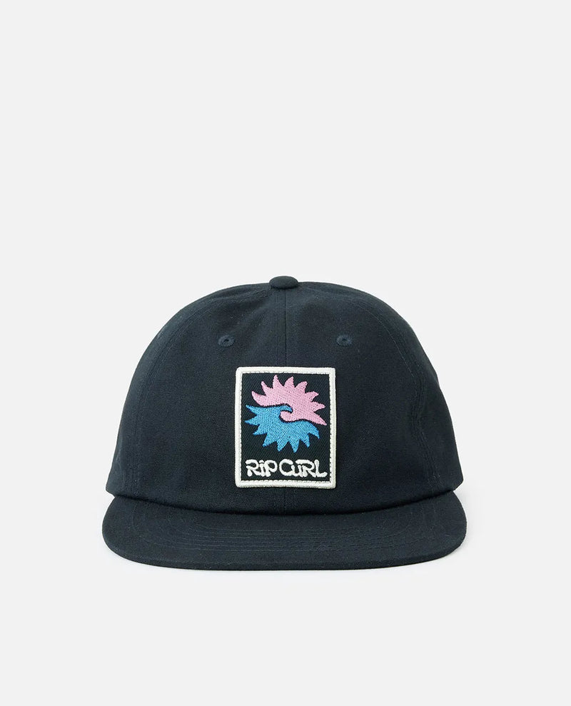 Load image into Gallery viewer, Rip Curl Men&#39;s Saltwater Culture Badge Adjustable Cap Black 1EYMHE-0090
