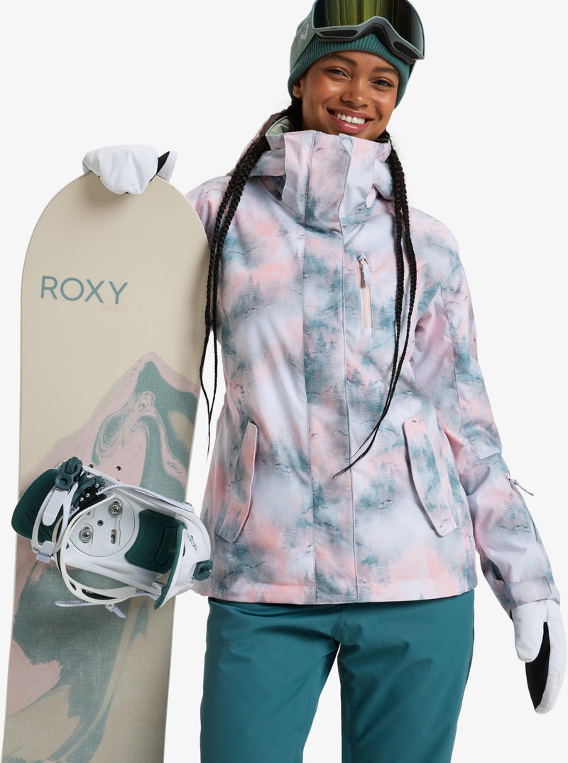 Load image into Gallery viewer, Roxy Women&#39;s Jetty Snow Jacket Sea Pine Mystery Fog ERJTJ03492_BPF4
