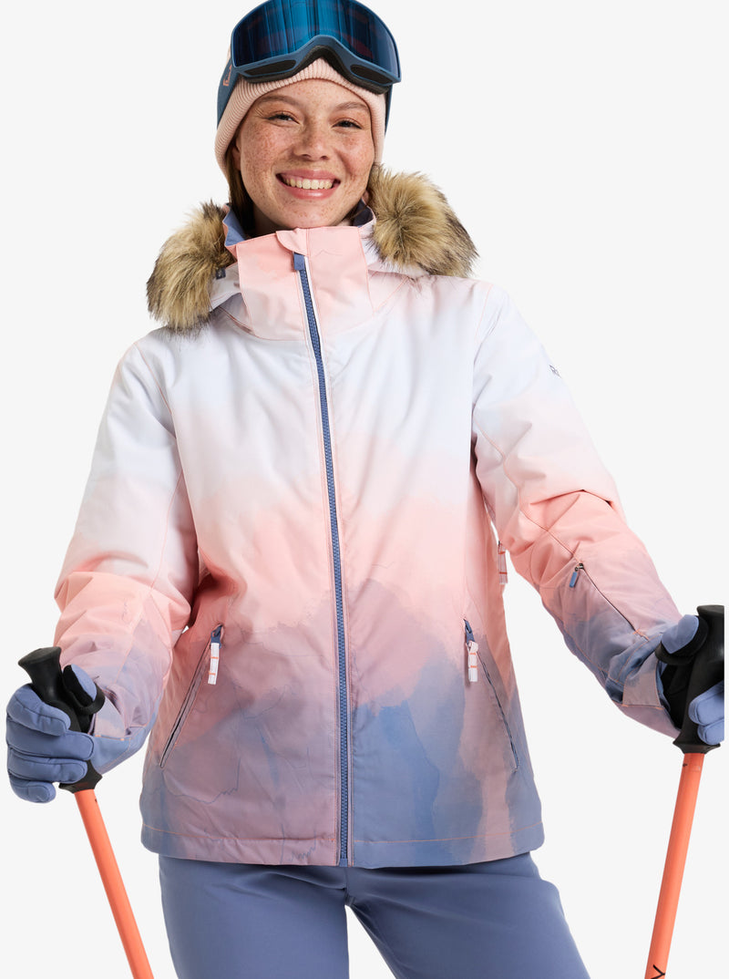 Load image into Gallery viewer, Roxy Women&#39;s Jet Ski Snow Jacket Wild Wind Blurry Escape ERJTJ03481_BQY8
