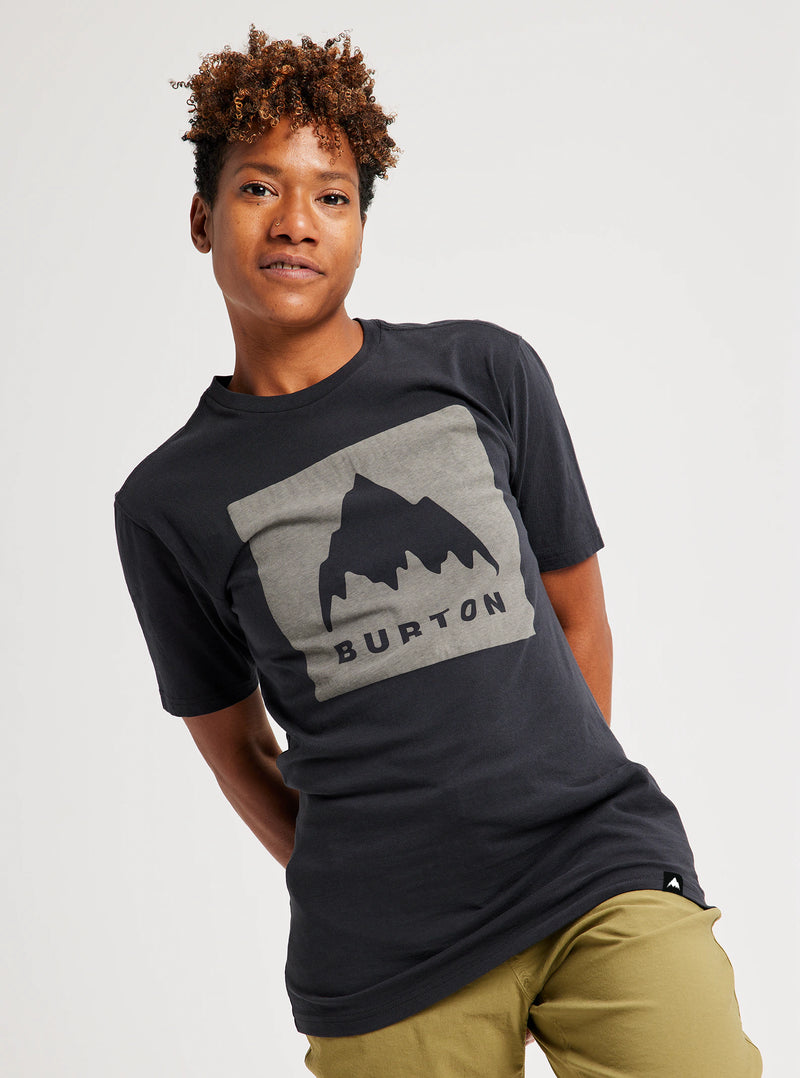 Load image into Gallery viewer, Burton Unisex Classic Mountain High Short Sleeve T-Shirt True Black 20377106001
