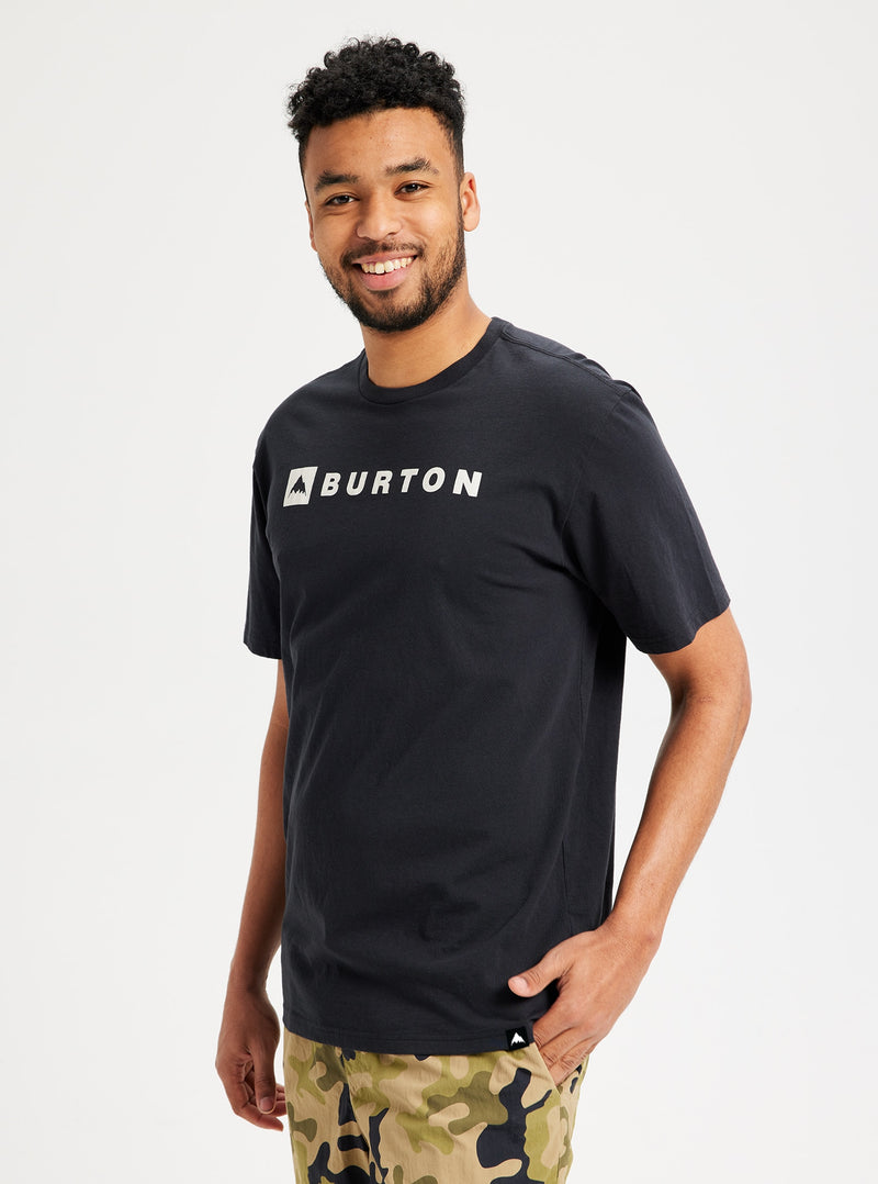 Load image into Gallery viewer, Burton Unisex Horizontal Mountain Short Sleeve T-Shirt True Black 20383104001
