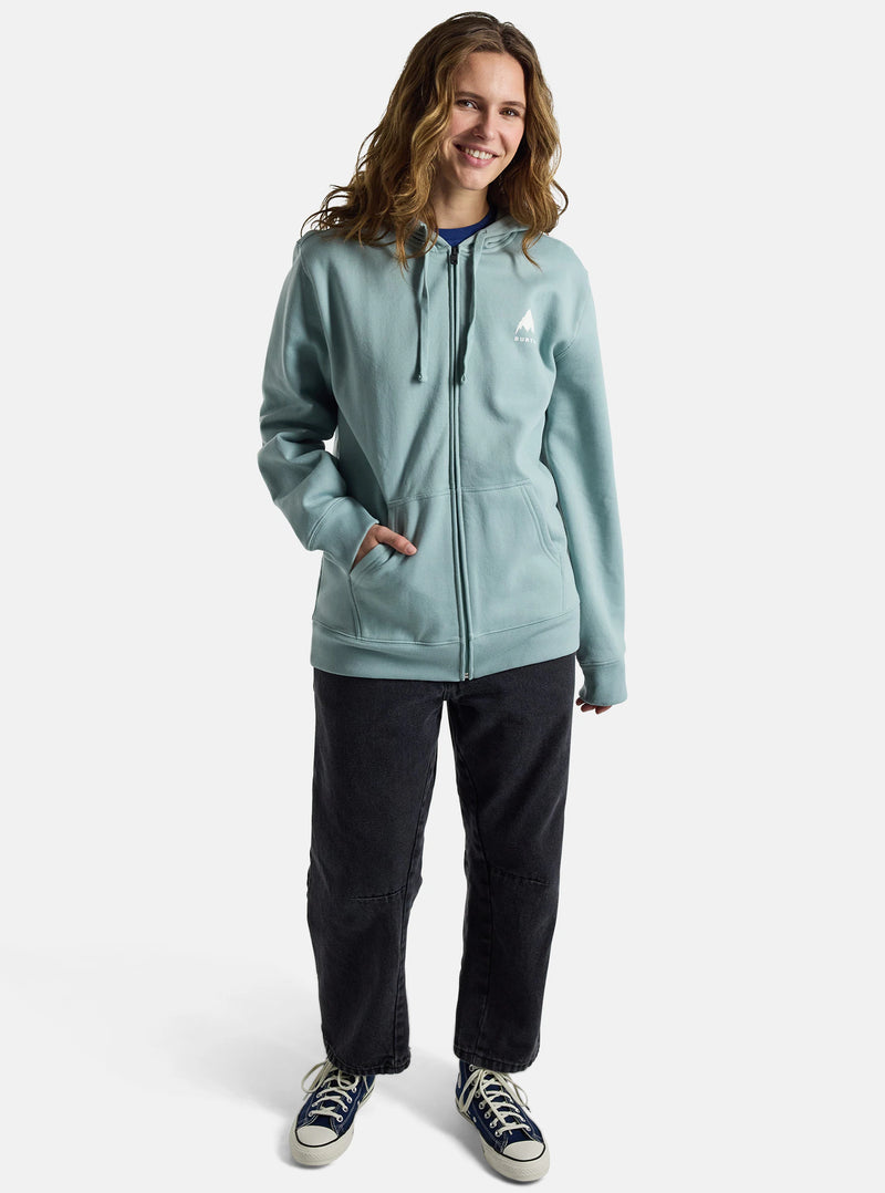 Load image into Gallery viewer, Burton Unisex Elite Full-Zip Hoodie Petrol Green 21381106302
