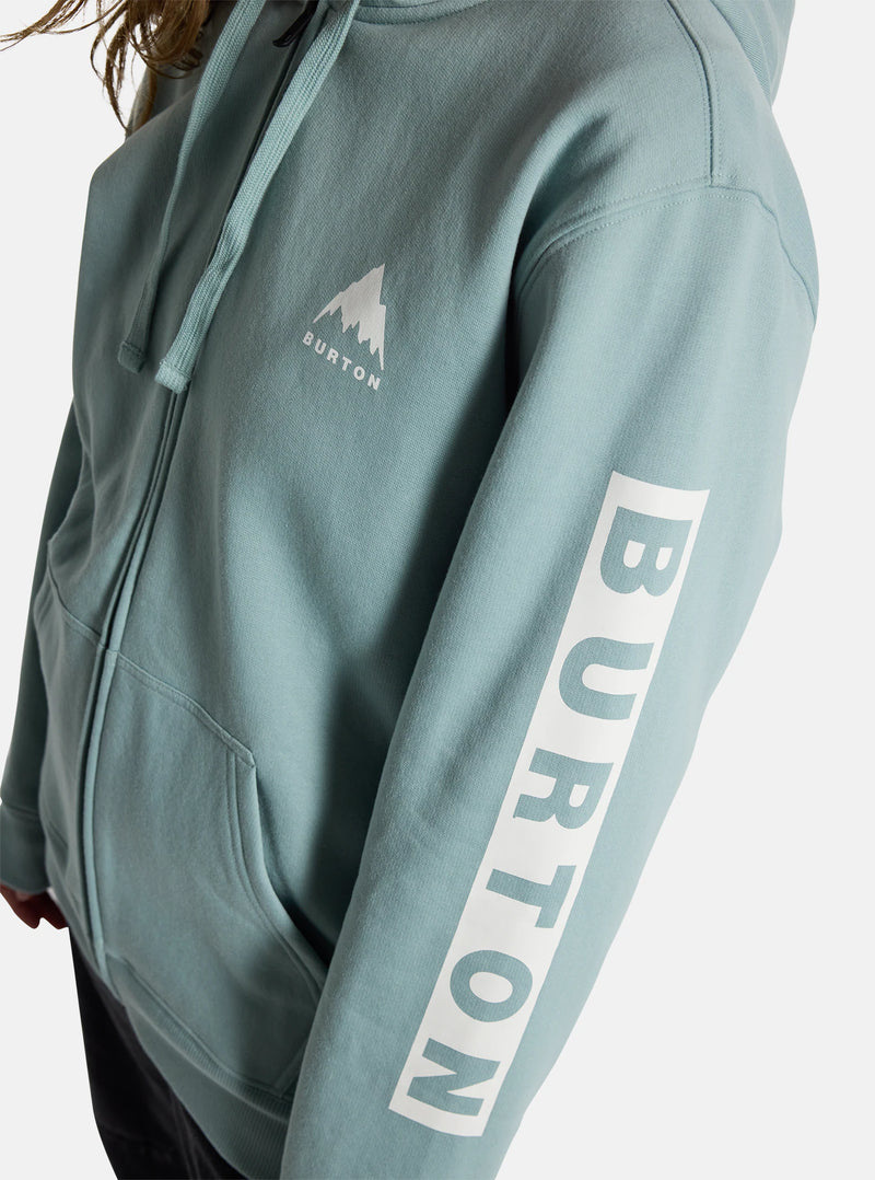 Load image into Gallery viewer, Burton Unisex Elite Full-Zip Hoodie Petrol Green 21381106302
