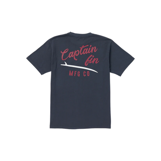 Captain Fin Men's Slick Slide Logo T-Shirt Midnight Navy 21A3532403-MNV