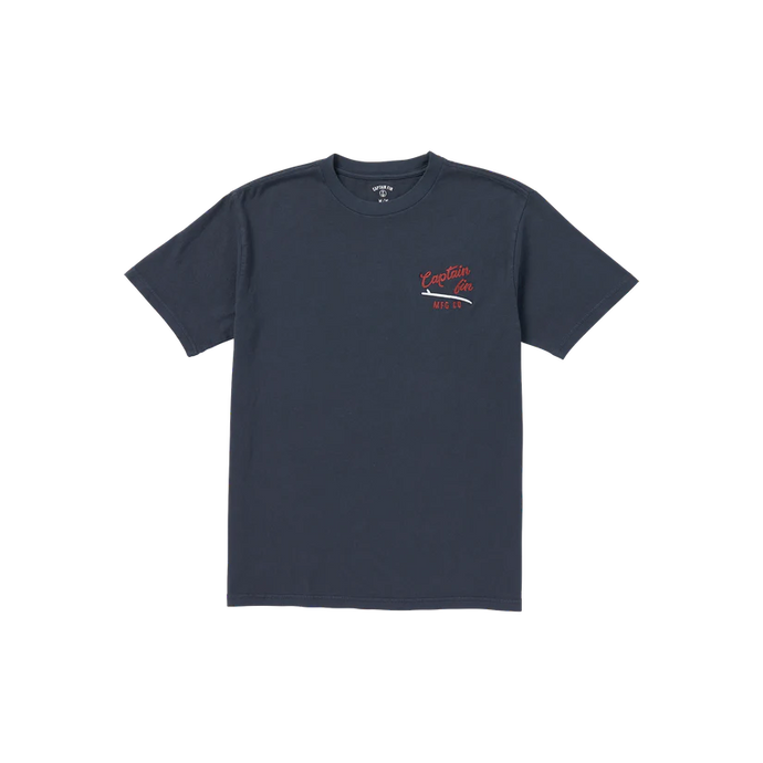 Captain Fin Men's Slick Slide Logo T-Shirt Midnight Navy 21A3532403-MNV