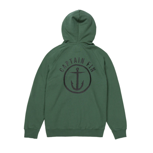 Captain Fin Men's Shweaty Anchor Pullover Hoodie Cilantro Green 21A4112401-CIL