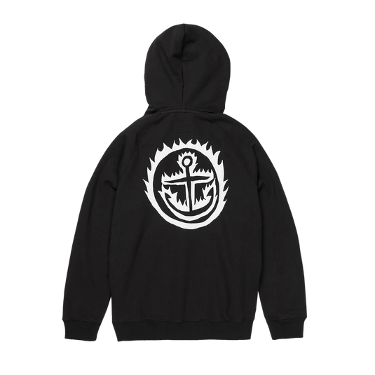 Captain Fin Men's Downward Spiral Pullover Hoodie Black 21A4132400-BLK