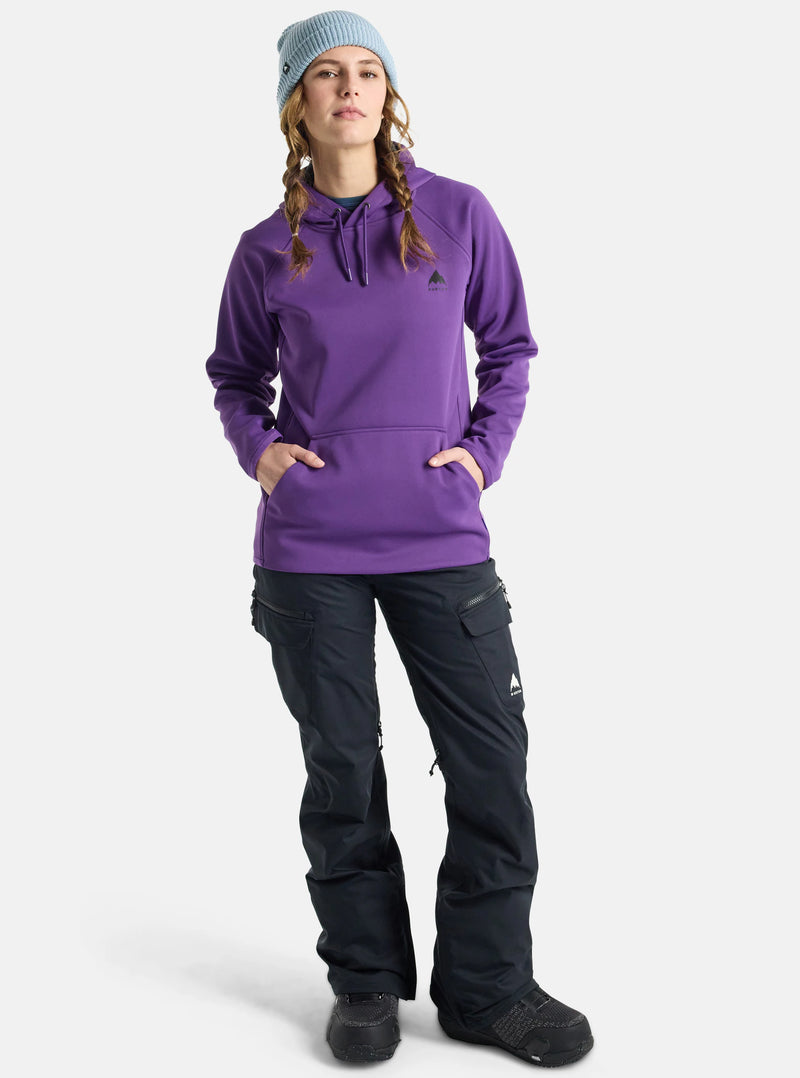 Load image into Gallery viewer, Burton Women&#39;s Crown Weatherproof Pullover Fleece Hoodie Imperial Purple 22020106501
