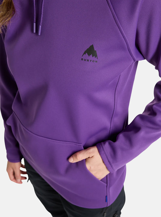 Burton Women's Crown Weatherproof Pullover Fleece Hoodie Imperial Purple 22020106501