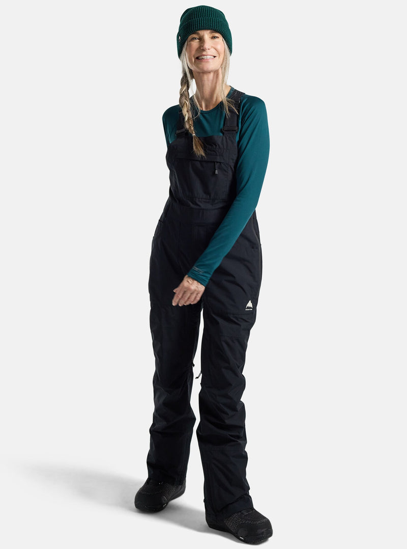 Load image into Gallery viewer, Burton Women&#39;s Avalon GORE-TEX 2L Bib Pants True Black 22075104001
