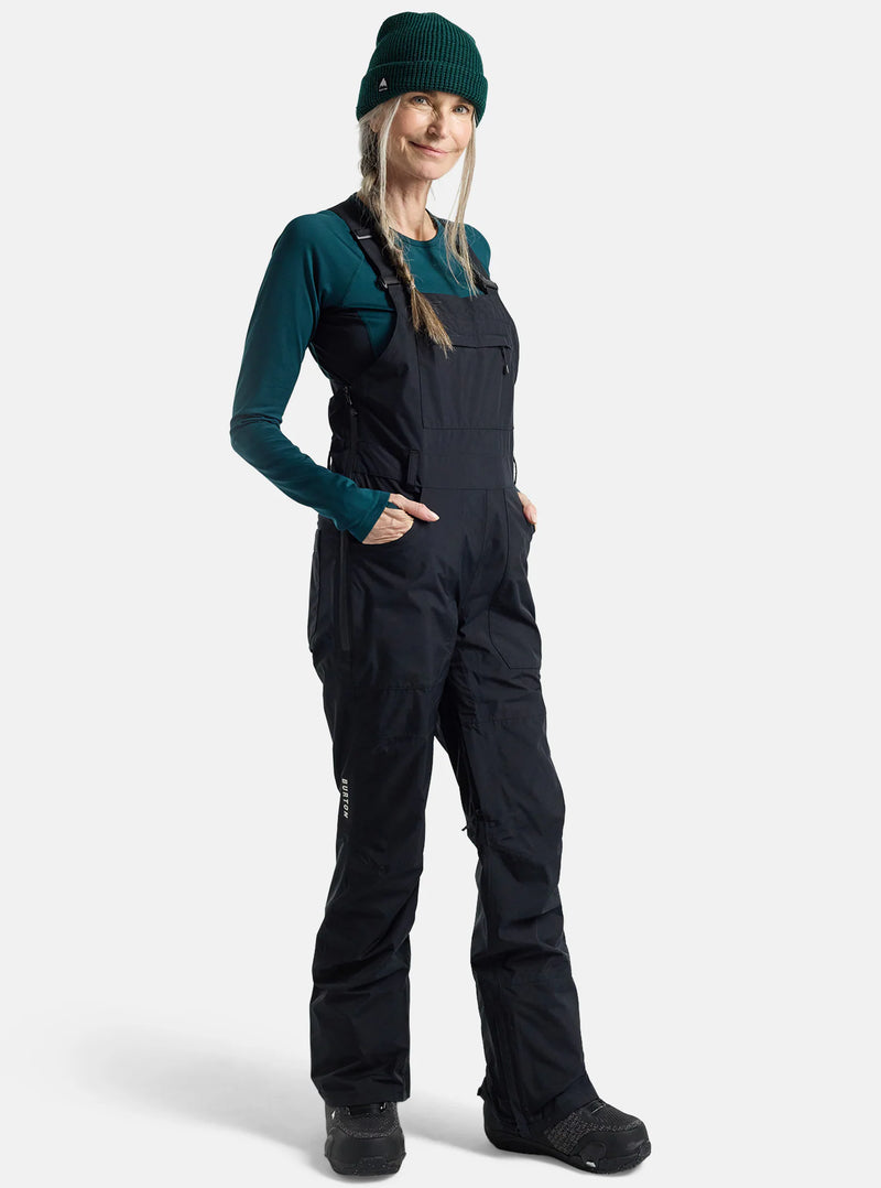 Load image into Gallery viewer, Burton Women&#39;s Avalon GORE-TEX 2L Bib Pants True Black 22075104001
